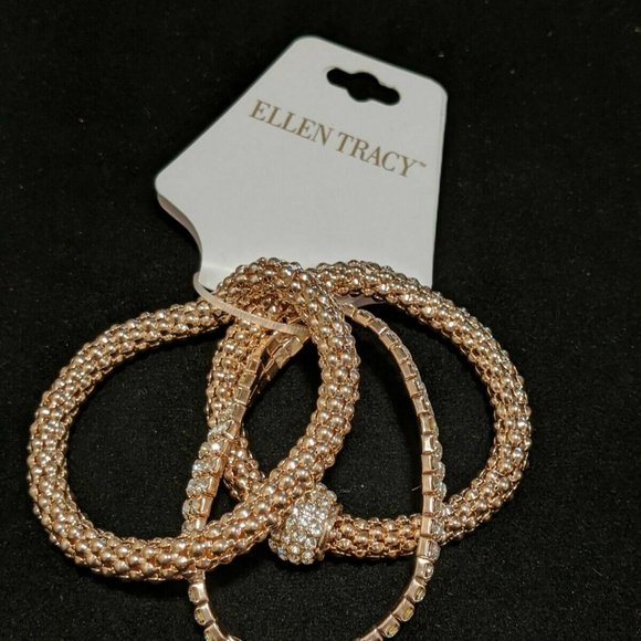 ELLEN TRACY 3 Piece Stretch Bracelet Set - Picture 3 of 3
